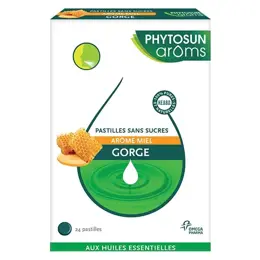 Phytosun Arôms Pastilles Gorge Sans Sucres Miel 24 Pastilles