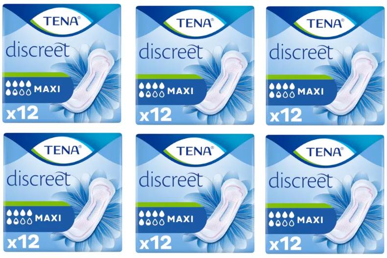 TENA Discreet Maxi Dames 6x12 stuks