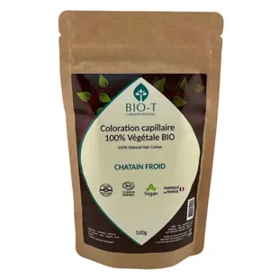 Colorazione vegetale Bio-T Cold Brown - Biologica e 100% naturale - 100 g