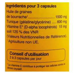 Nat & Form Original Huile Bourrache Vitamine E 360 capsules