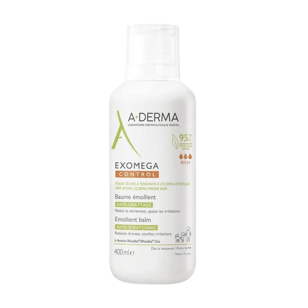 A-Derma Exomega Control Balsamo Emolliente Anti-grattage Per Pelle Secca e a Tendenza Atopica 400 ml