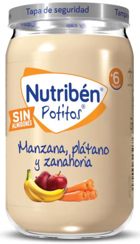 Nutribén Baby Food Apple, Banana and Carrot +6m 235 gr
