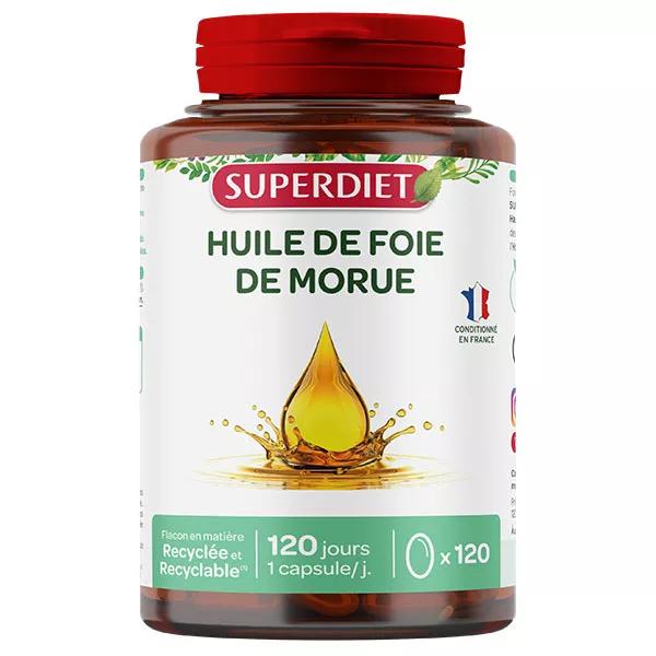 Superdiet Huile de Foie de Morue 120 capsules