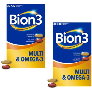 Bion3 Multi &amp; Omega-3 30 Tablets + 30 Capsules 2 units