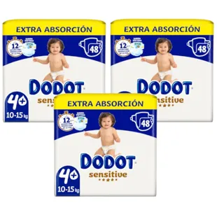 Dodot Sensitive Extra T4+ Diapers (10-15 Kg) 3x48 units