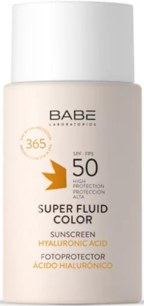 Babe Super Fluid FotoProtetor SPF50 com Cor 50ml