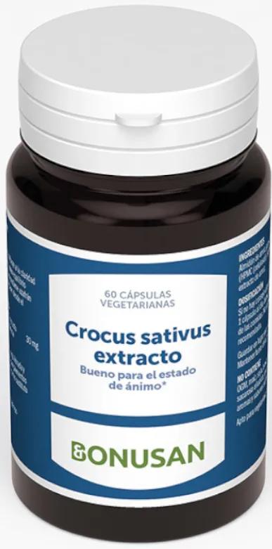 Bonusan Extrait de Crocus Sativus 60 Capsules Végétariennes