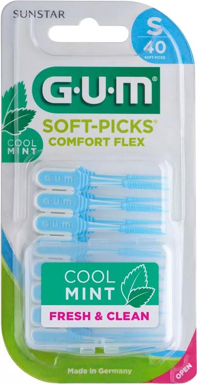 Gum s Soft-Picks Comfort Flex Menta Pequeno 40 Unidades