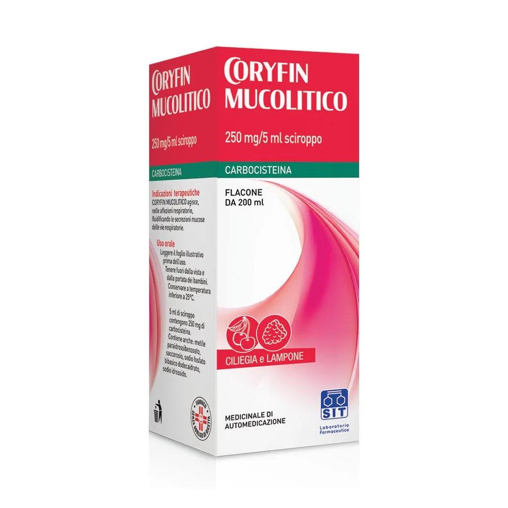 Coryfin Mucolitico Sciroppo 250 mg/5 ml Carbocisteina 200 ml