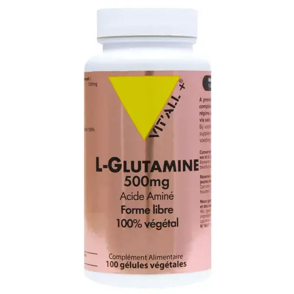 Vit'all+ L-Glutamine 500mg 100 gélules végétales
