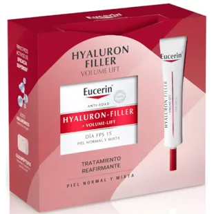 Eucerin Hyaluron-Filler Volume Lift SPF15 Peaux Sèches 50 ml + Contour des Yeux 15 ml