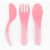 Twistshake Learning Cutlery Pastel Pink +6m 3 pcs