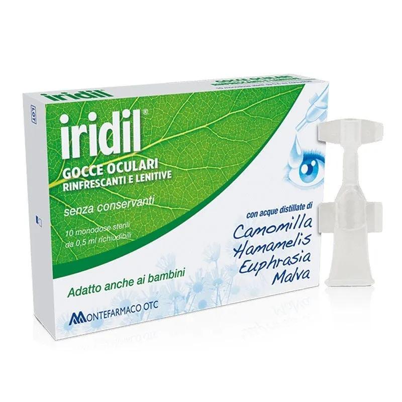 Iridil Gocce Oculari Rinfrescanti E Lenitive 10 Flaconcini Da 0,5 ml