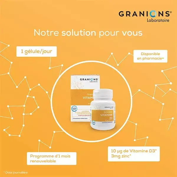 Granions Vitamin D3 60 capsules