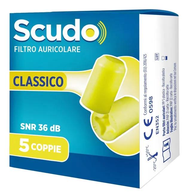 Earplug Scudo Classic Tappi Auricolari 5 Coppie