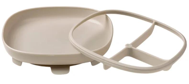 Assiette 2 en 1 B.Box avec ventouse et compartiments amovibles Latte