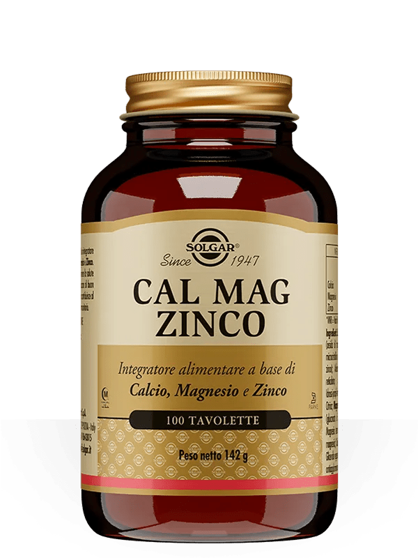 Solgar Cal Mag Zinco Integratore di Minerali 100 Tavolette