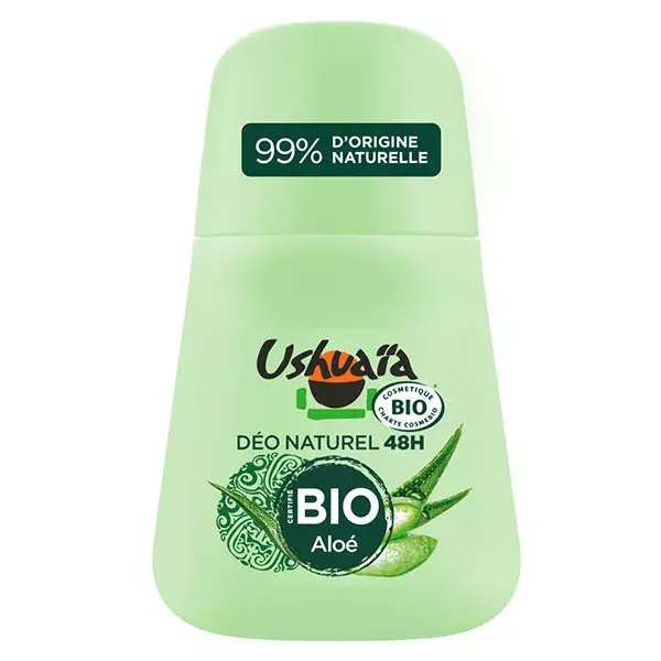 Ushuaïa Déodorant Bille Bio 48H Aloe, 50 ml
