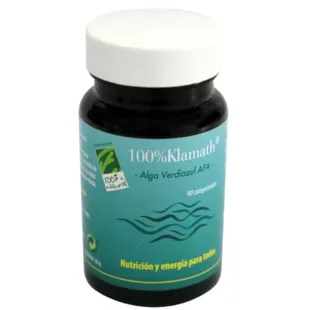 100% Natural Klamath Alga Verdiazul AFA 90 Comprimidos