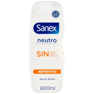 Sanex Neutro Gel de Ducha Nutritivo SIN 600 ml