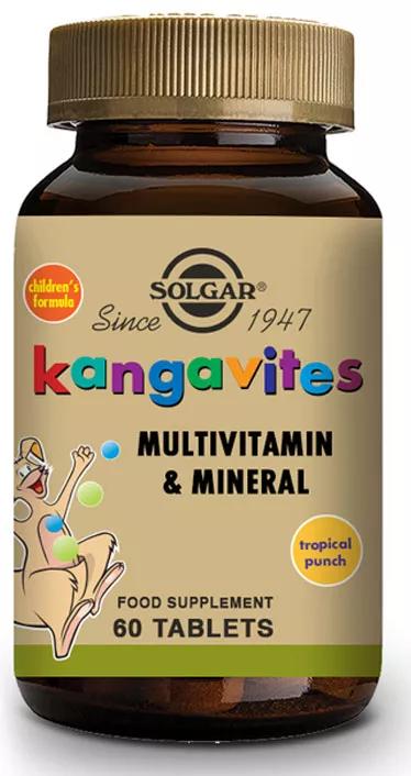 Solgar Kangavites Multi Frutas Tropicales 60 Comprimidos