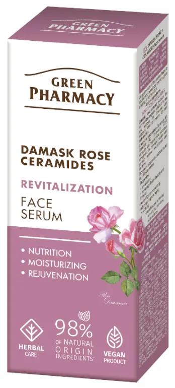 Sérum à la rose de Damas et aux céramides de Green Pharmacy, 30 ml