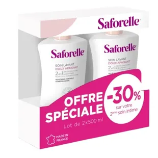 Saforelle Detergente Intimo Delicato 2 x 500 ml