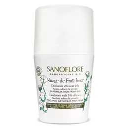 Sanoflore Déodorant Nuage de Fraîcheur Roll-On 24h Bio 50ml