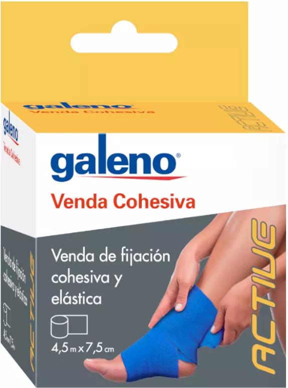 Galeno Active Kohäsivverband Blau 4,5 m x 7,5 cm