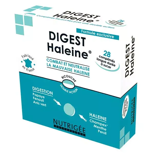 Nutrigée Digest Haleine 28 comprimés à sucer