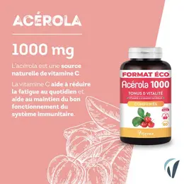 Vitavea Acérola 1000 Vitamine C Goût Cerise 60 comprimés à croquer