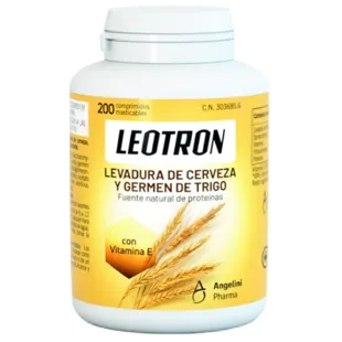 Leotron Levedura de Cerveja e Gérmen de Trigo 200 Comprimidos Mastigáveis