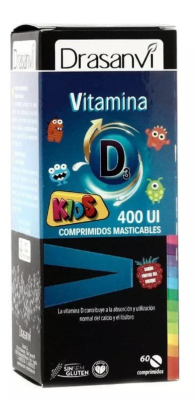 Drasanvi Vitamina D3 Kids 400UI 60 Comprimidos Mastigáveis