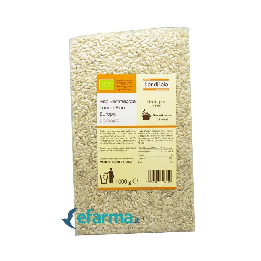 Fior Di Loto Riso Semintegrale Fine Europa Biologico 1 Kg