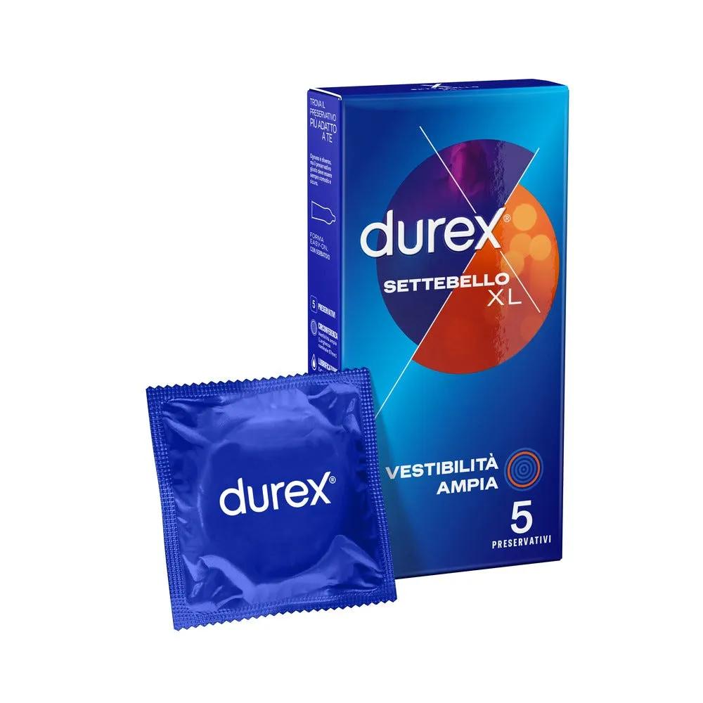 Durex Settebello XL Profilattici Extra Large 5 Pezzi