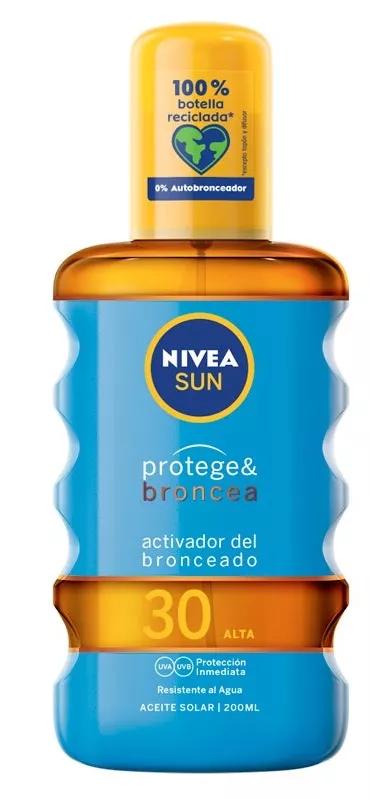 Zonnebruin-activerende olie SPF30 Nivea Sun 200ml