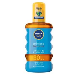 Nivea Sun Protect &amp; Tan Olio Solare SPF30 200 ml