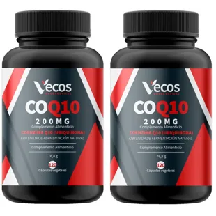 Vecos Nucoceutical Coenzyme Q10 200 mg 2x120 Vegetable Capsules