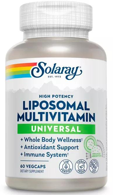 Solaray Liposomal Multivitamin Universal 60 Cápsulas Vegetales