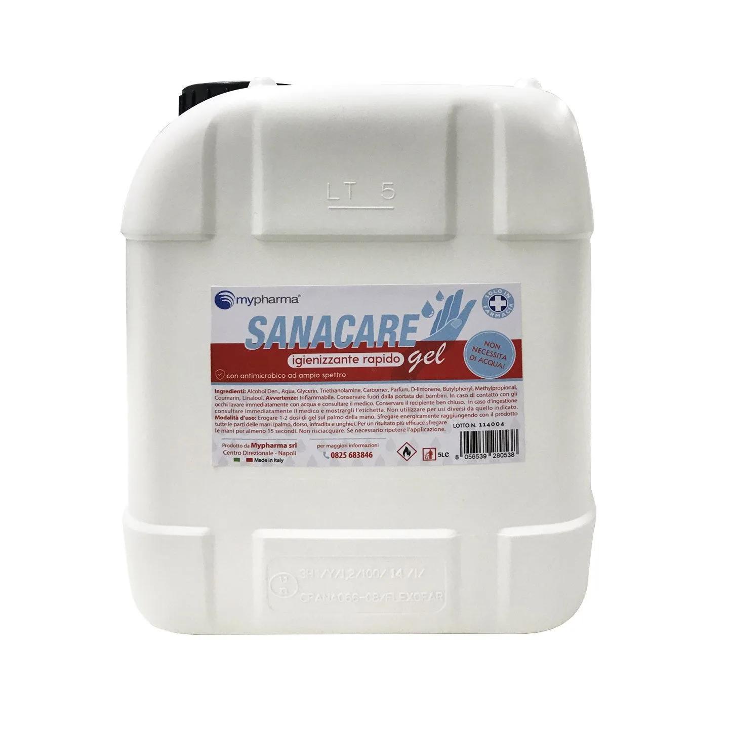 Sanacare Gel Igienizzante Antibatterico ad Azione Rapida 5 L