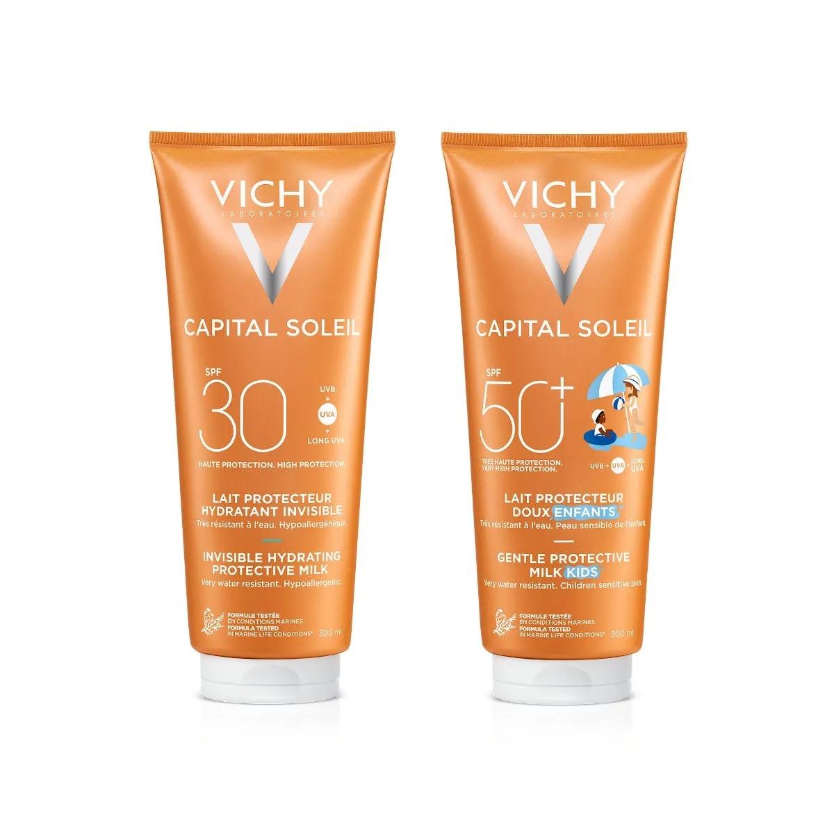 Vichy Capital Soleil Latte SPF30 300 ml & Latte Bambini SPF50 300 ml