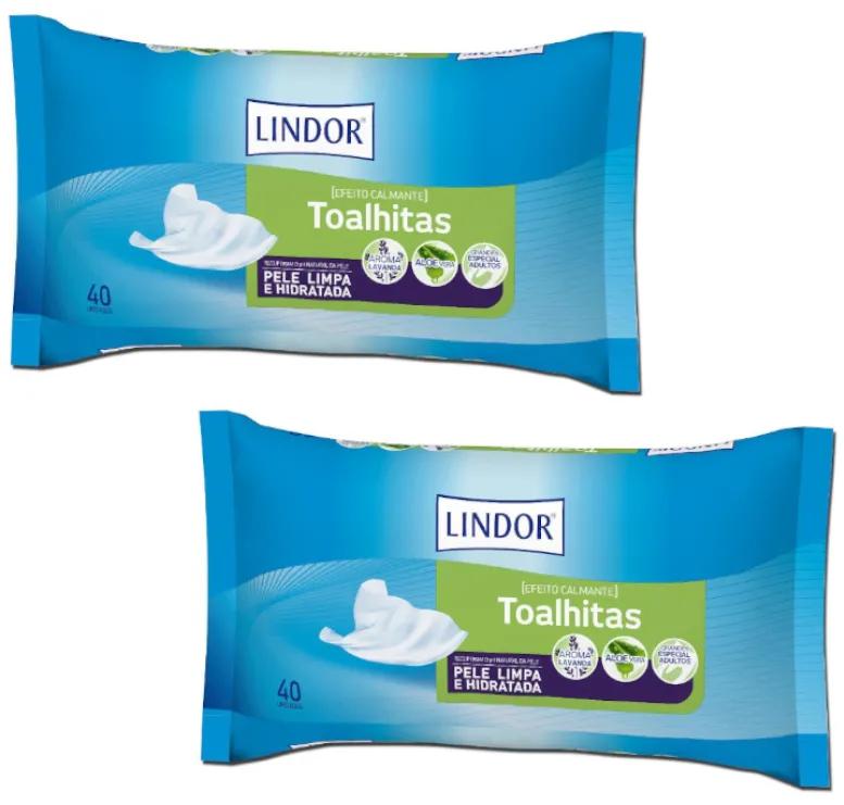 Lindor Lingettes 2x40 unités