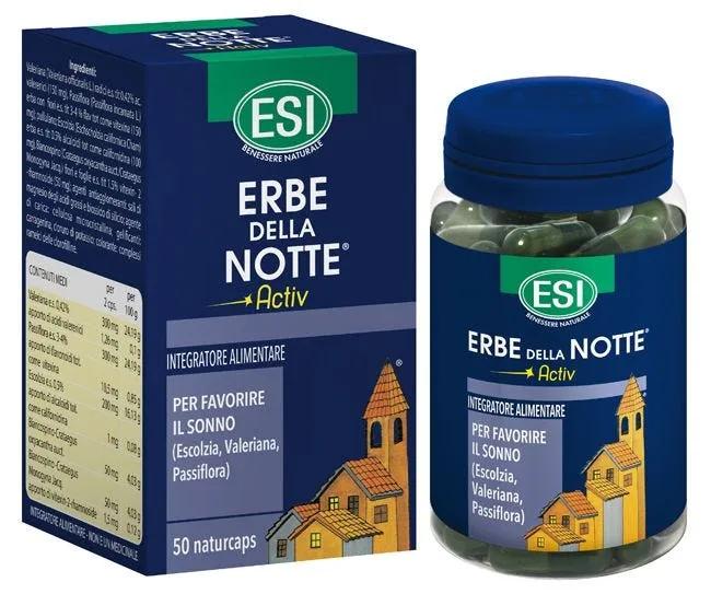 Esi Erbe Della Notte Activ Integratore Sonno 50 Capsule