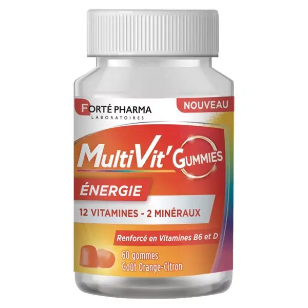 Forté Pharma Multivit' Énergie 60 gummies Multivitamines, Energie et Vitalité