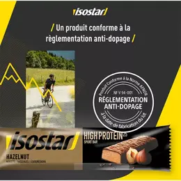 Isostar High Protein 25 Sport Barre Protéinée Noisette 3 unités