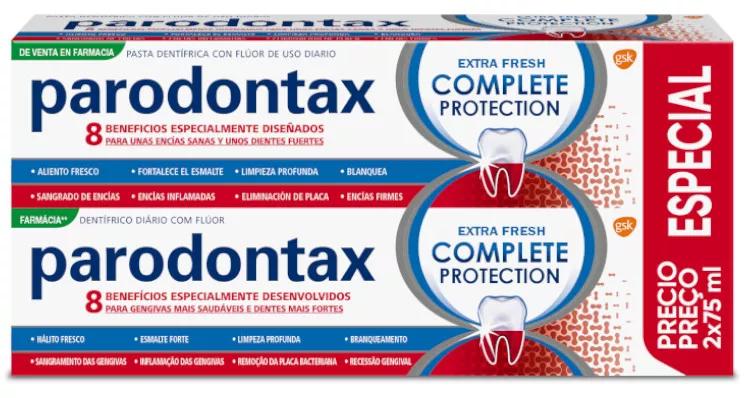 Pasta de Dentes Parodontax Complete Protection para as Gengivas 2x75 ml