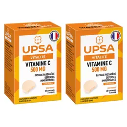 UPSA Lot Promo Vitamine C 500mg 2x30 comprimés à croquer