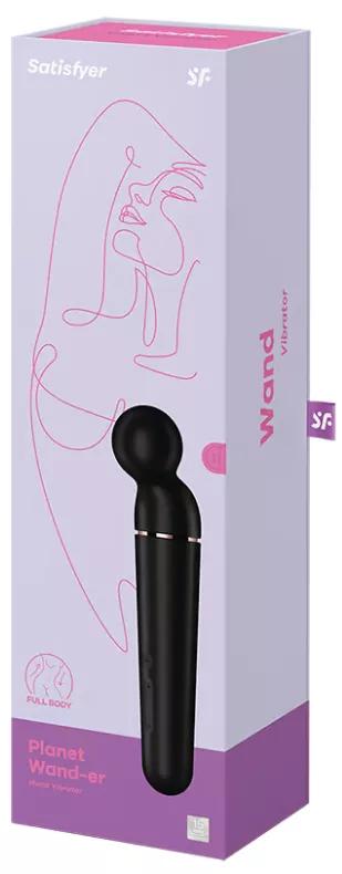 Satisfyer Planet vibratore Wand-er nero