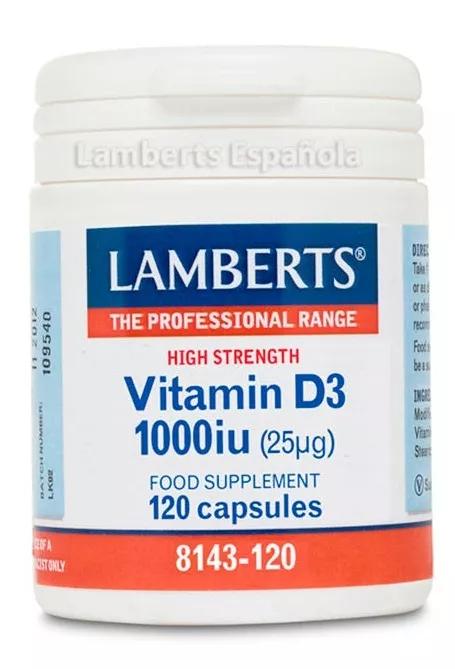 Lamberts Vitamina D3 1000 UI (25µg) 120 Comprimidos