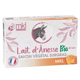 MKL Savon Lait d'Ânesse Savon Végétal Miel 100g